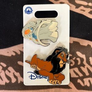 Scar and zazn lion king Disney pin